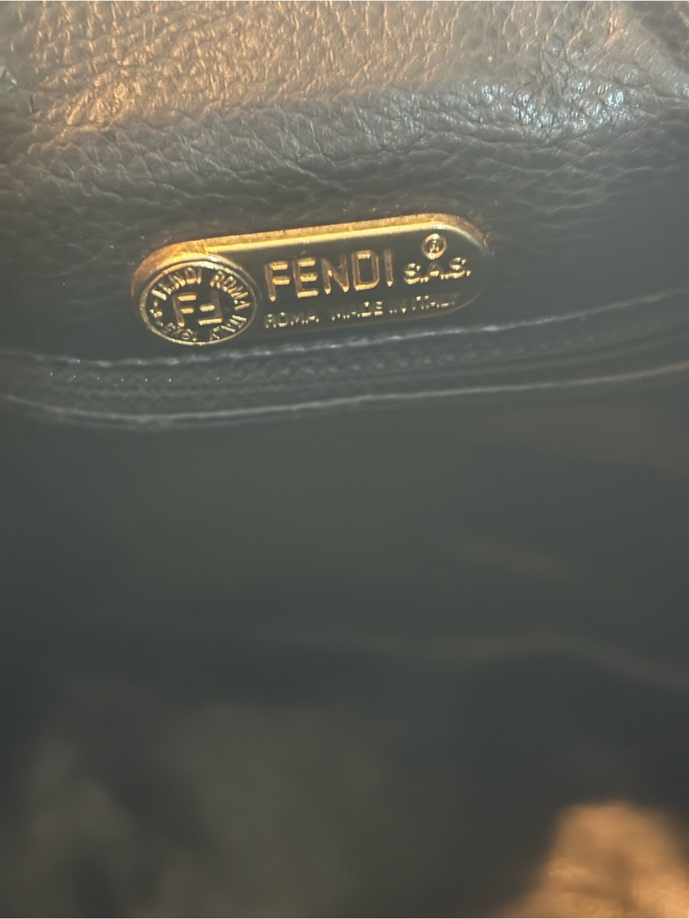 RARE Archival Vintage 80s Fendi Check Bucket Bag Authentic Pequin Scacchi Print! - Picture 10 of 14